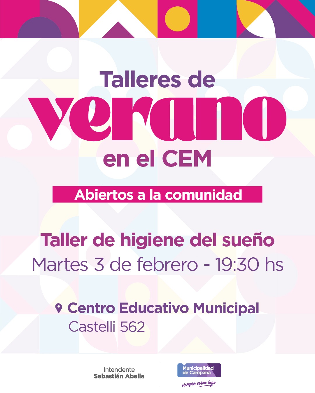 Taller de sueño saludable en el Centro Educativo Municipal: días, horario y cómo anotarse