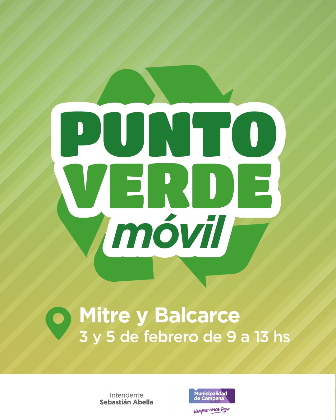 Punto Verde Móvil: hoy recibe reciclables en Mitre y Balcarce, ubicación y horarios para esta semana