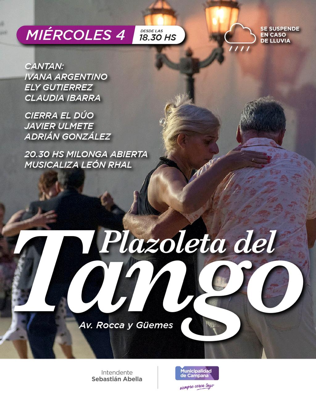 Miércoles de tango: shows musicales desde las 18:30 h en el centro de la ciudad