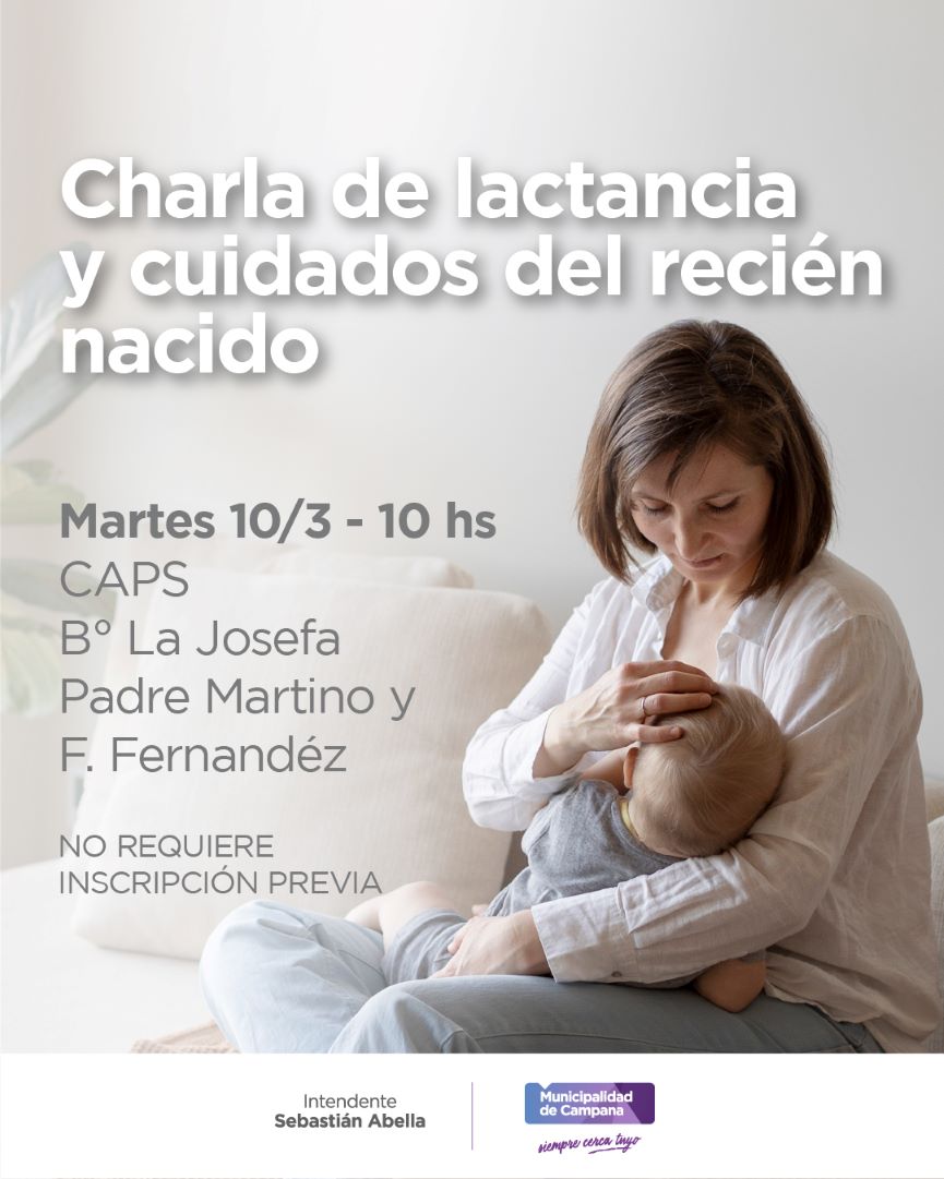 Mañana en el CAPS de La Josefa: se realiza una charla abierta para familias y recién nacidos