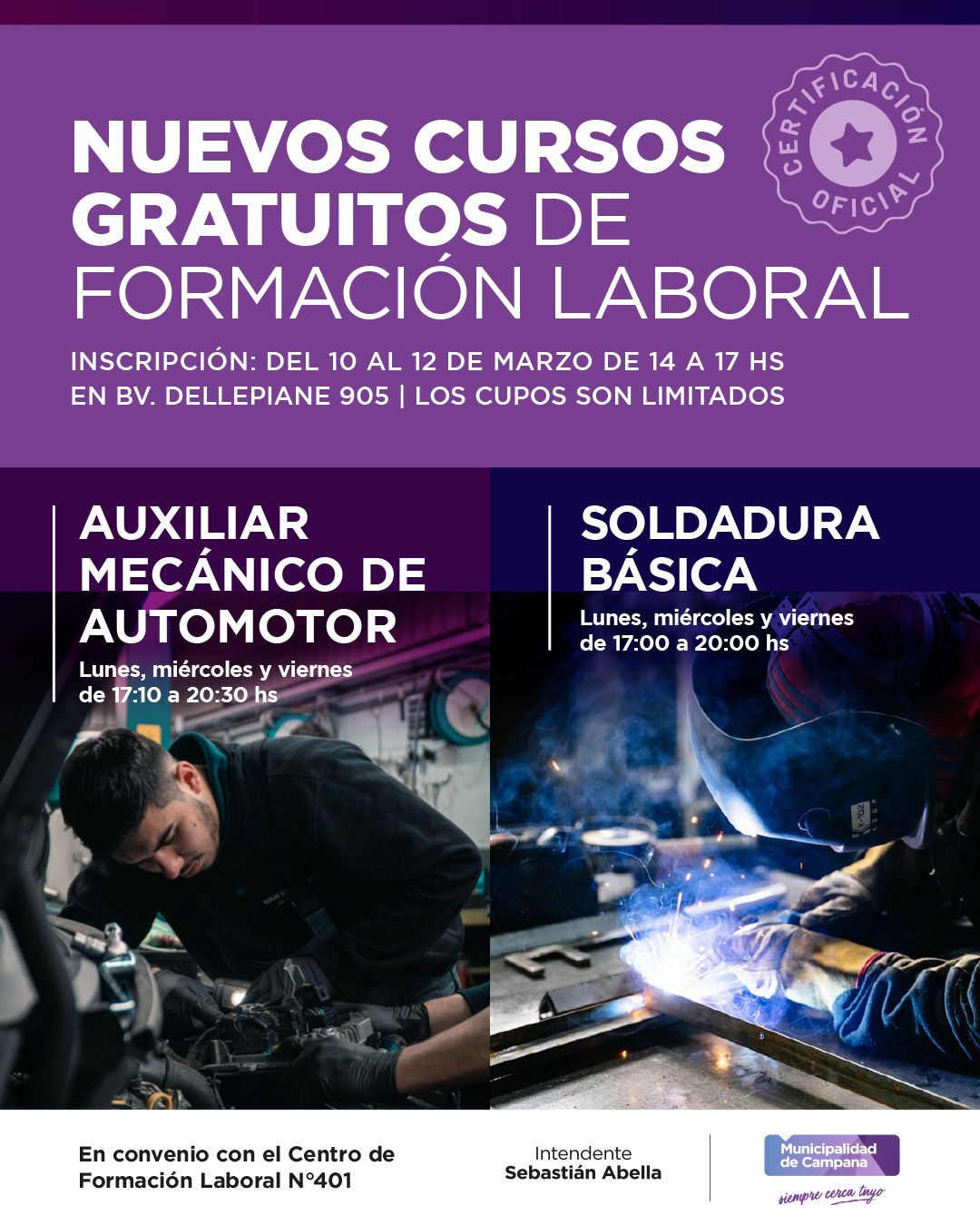 Si te gusta la mecánica o la soldadura, estos cursos gratuitos son para vos
