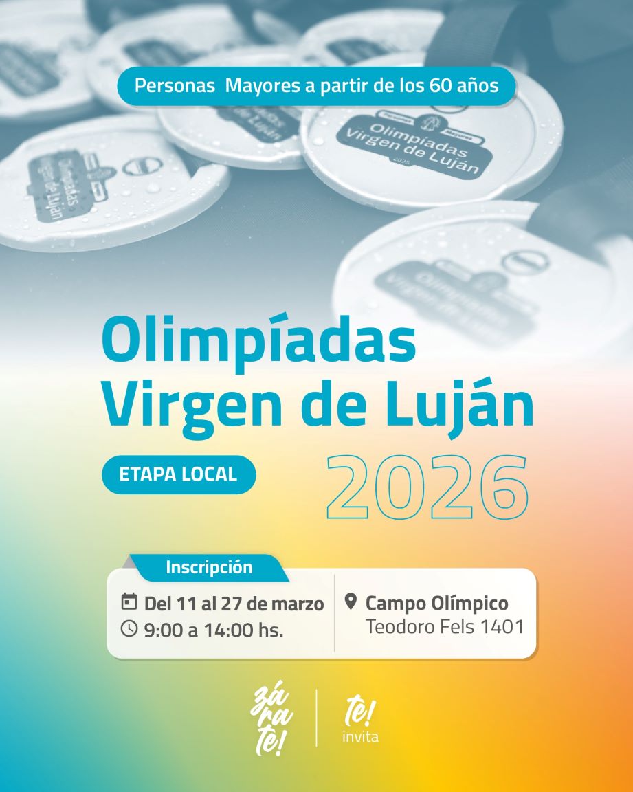 Cómo inscribirse en las Olimpíadas Virgen de Luján 2026 de la Municipalidad de Zárate