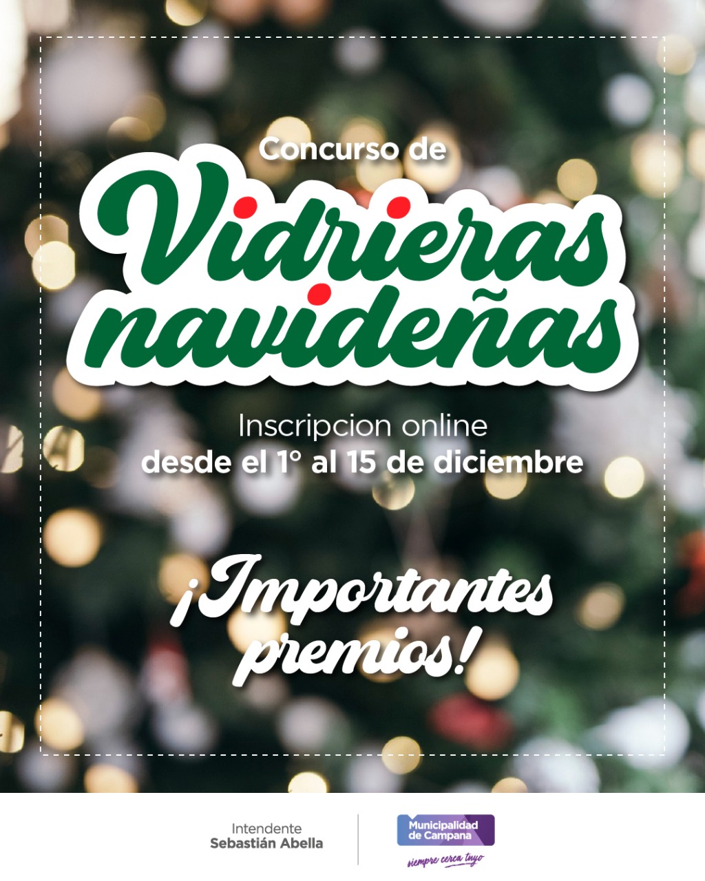 Vidrieras Navideñas 2025: ¡Comercios de Campana, a encender la creatividad!