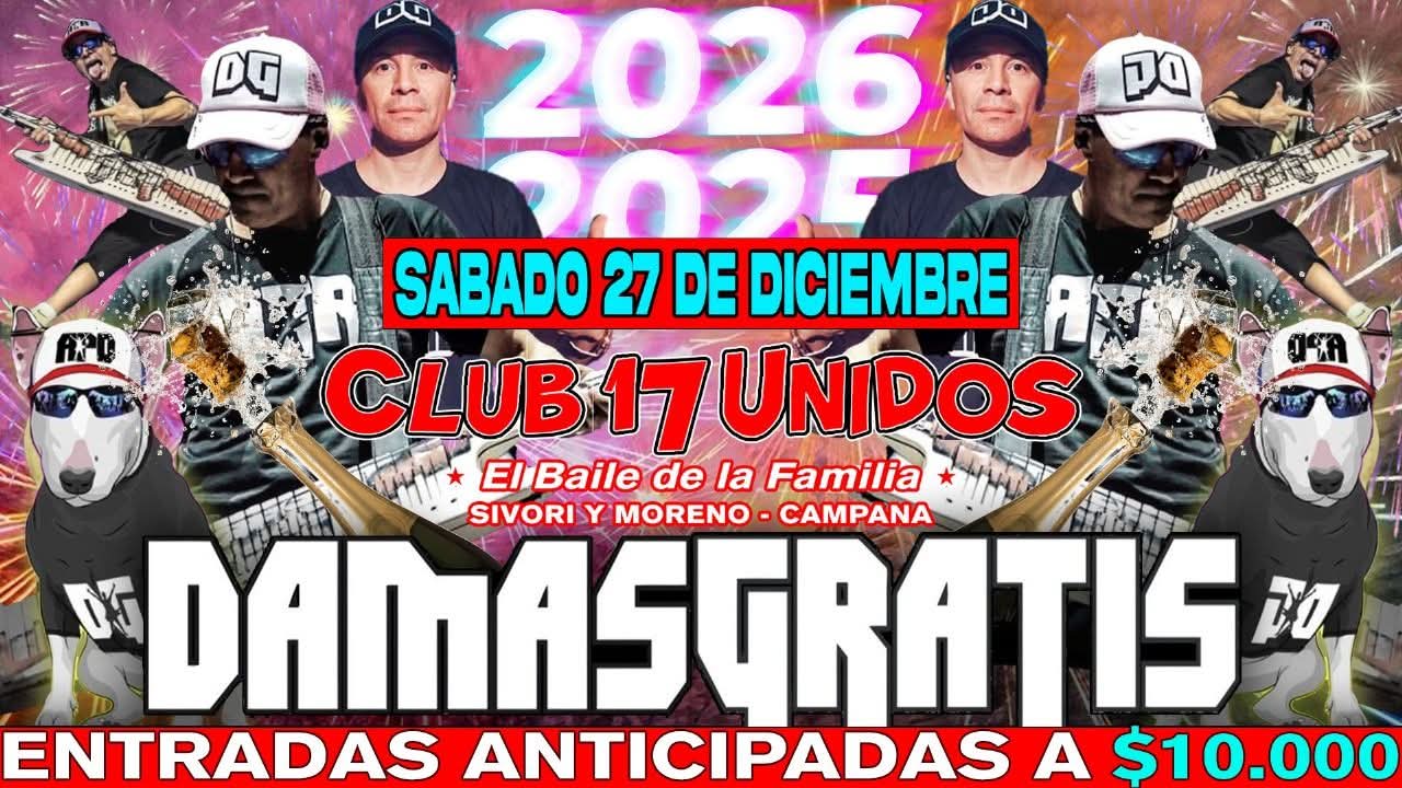 Damas Gratis en Campana: sacá tu anticipada y viví un cierre de año ATR